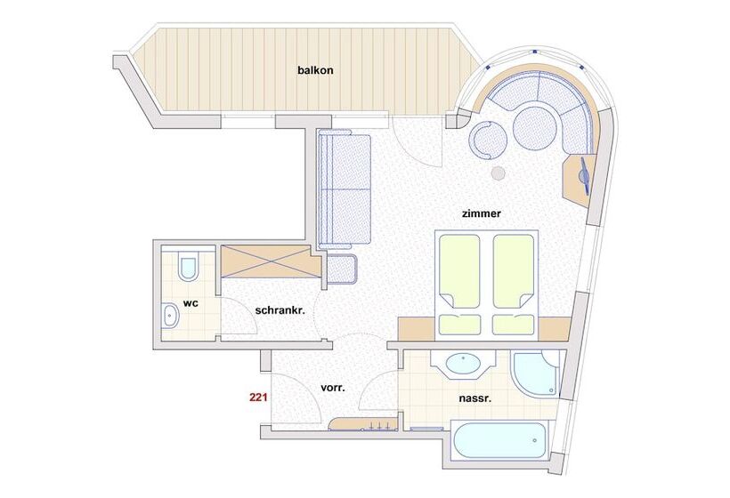 Апартаменты 1 Спальня, Neuhintertux