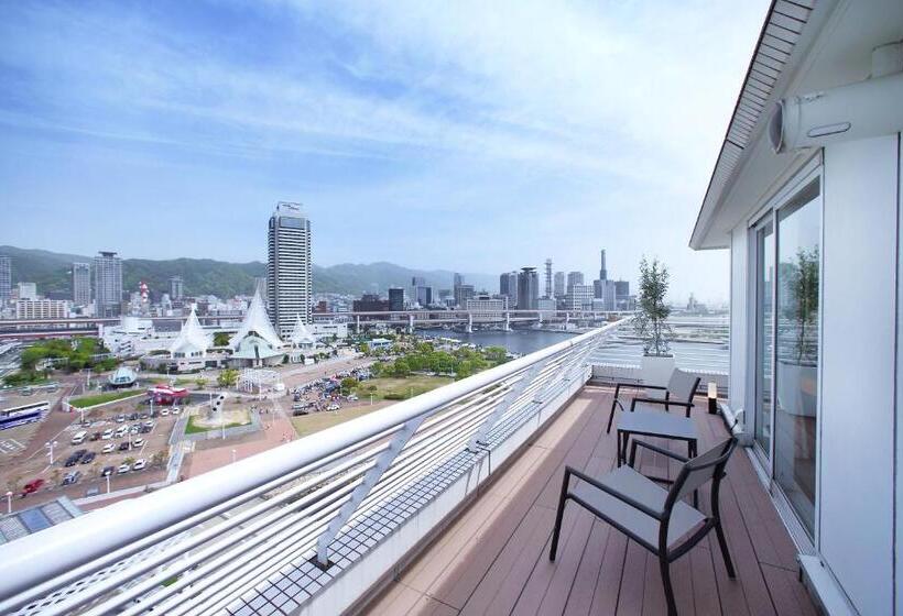 스탠다드 룸 킹사이즈 침대, Kobe Meriken Park Oriental