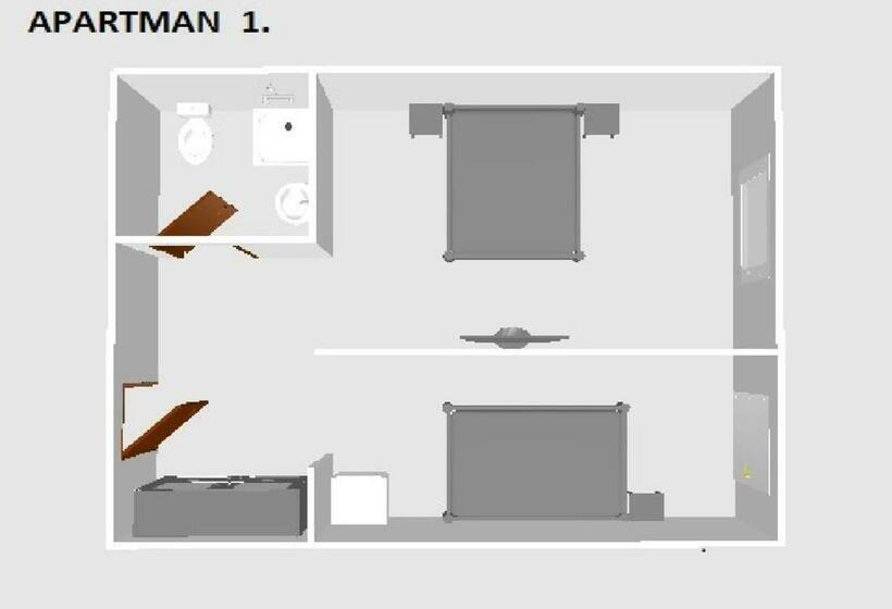 آپارتمان 1 خوابه همکف, Thermal Apartman