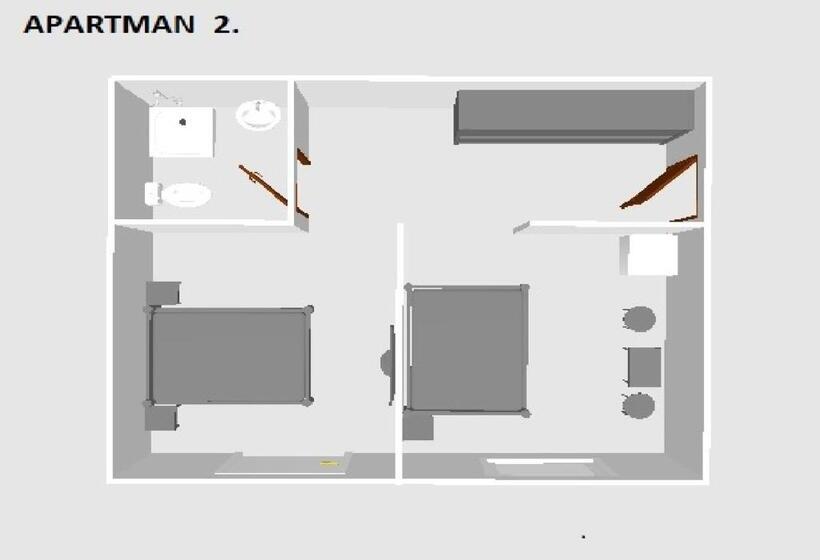 آپارتمان 1 خوابه همکف, Thermal Apartman