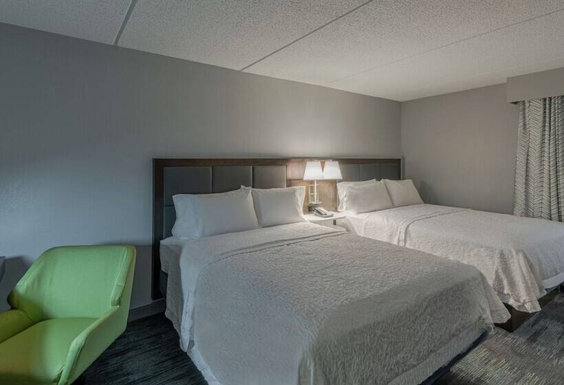 스탠다드 룸 더블 침대 2개, Hampton Inn Waldorf