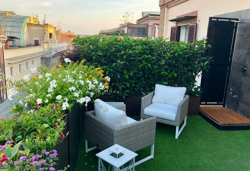 آپارتمان 1 خوابه با تراس, Dimora Augusteo