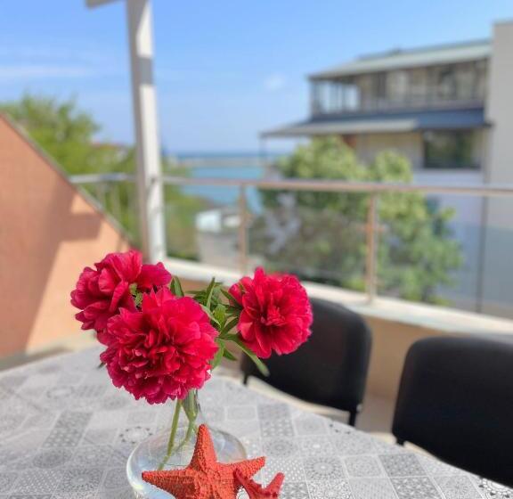 1침실 테라스 아파트 바다 전망, Family Hotel Morska Zvezda