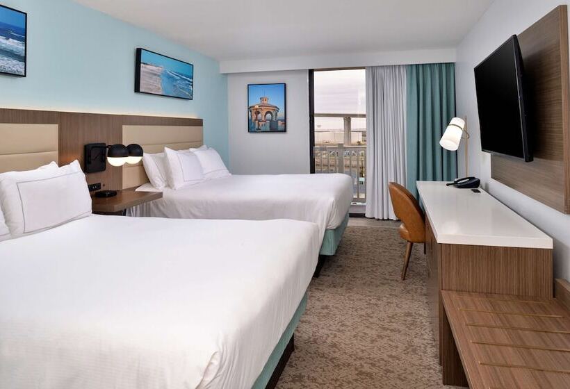 스탠다드 룸 더블 침대 2개, Doubletree By Hilton Corpus Christi Beachfront