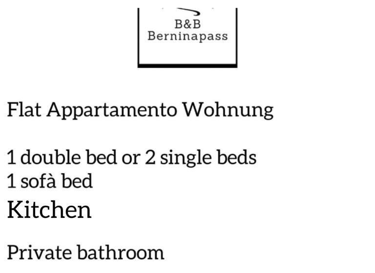 Четырехместный Номер Стандарт, B&b Berninapass