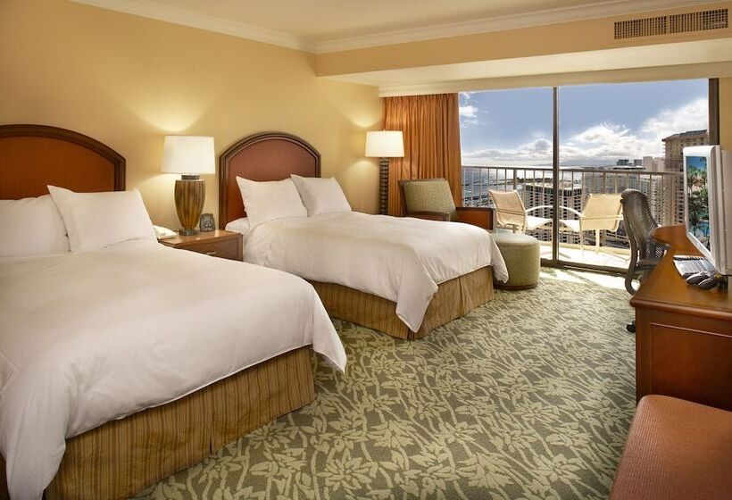 اتاق استاندارد با 2 تخت دوبل, Hilton Hawaiian Village Waikiki Beach Resort