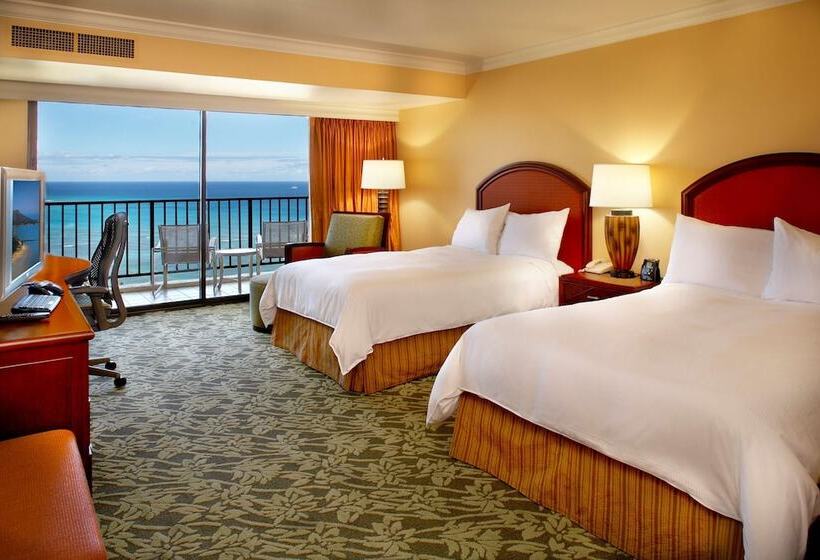 اتاق استاندارد با 2 تخت دوبل, Hilton Hawaiian Village Waikiki Beach Resort