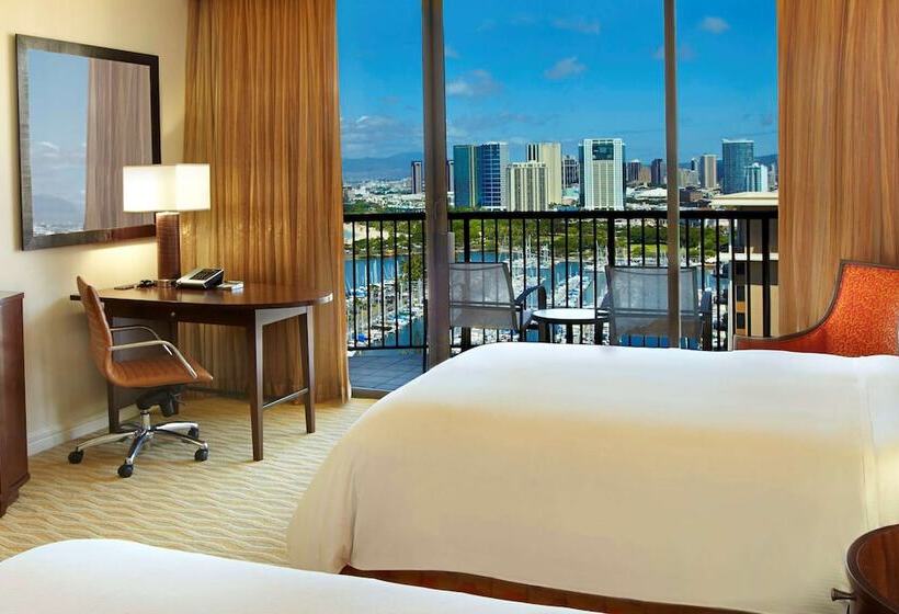 اتاق استاندارد با 2 تخت دوبل, Hilton Hawaiian Village Waikiki Beach Resort