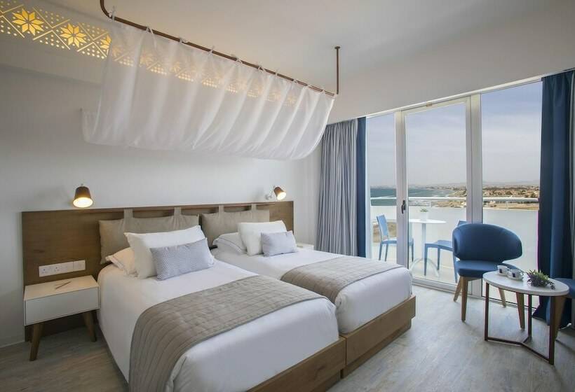 اتاق استاندارد یک تخته با چشم‌انداز دریا, Lordos Beach Hotel & Spa
