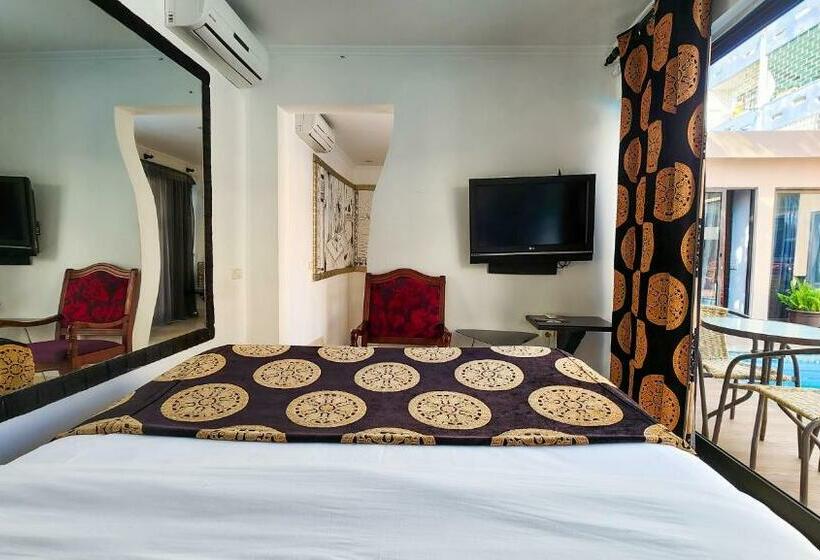 اتاق سوپریور با چشم‌انداز استخر, Villa Das Arábias Boutique