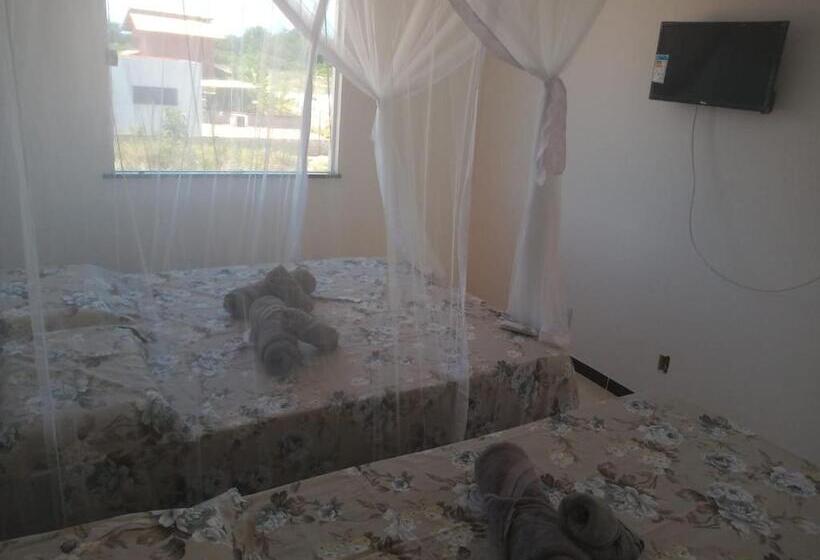اتاق استاندارد سه تخته با بالکن, Pousada Obedemar   Taipu De Fora, Barra Grande, Ba