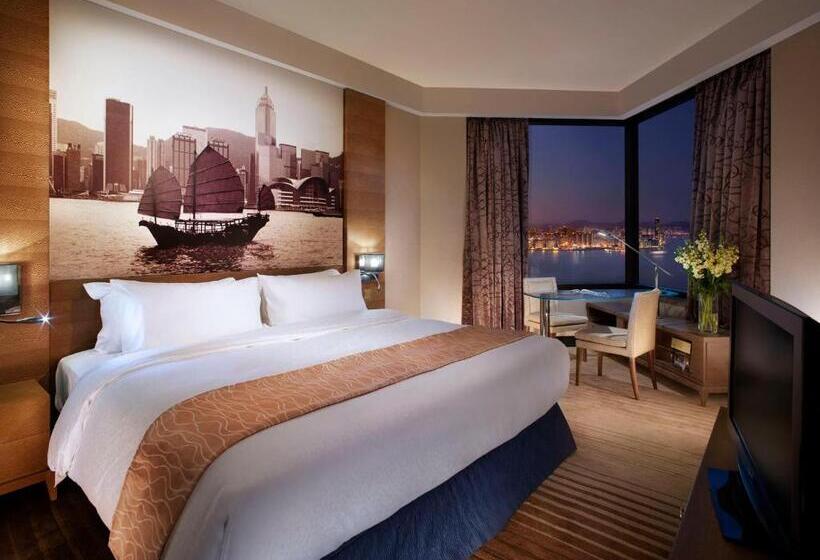 اتاق دلوکس با تخت کینگ و چشم‌انداز, Harbour Grand Hong Kong