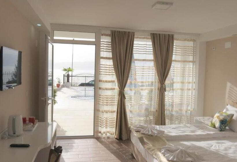 اتاق استاندارد با چشم‌انداز استخر, Villa Angelos