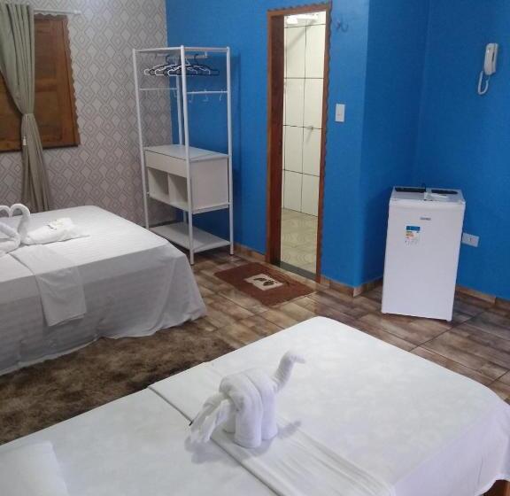 اتاق استاندارد سه تخته با چشم‌انداز استخر, Pousada E Restaurante Lagoa Azul