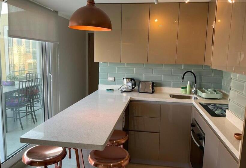 آپارتمان 2 خوابه, Apartament Condo Amueblado, Encomenderos 200 El Golf, Las Condes Santiago Con Vista Al Costanera Cen