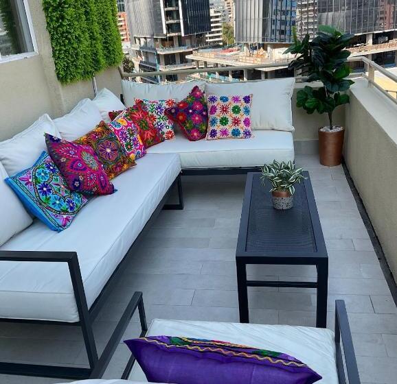 آپارتمان 2 خوابه, Apartament Condo Amueblado, Encomenderos 200 El Golf, Las Condes Santiago Con Vista Al Costanera Cen