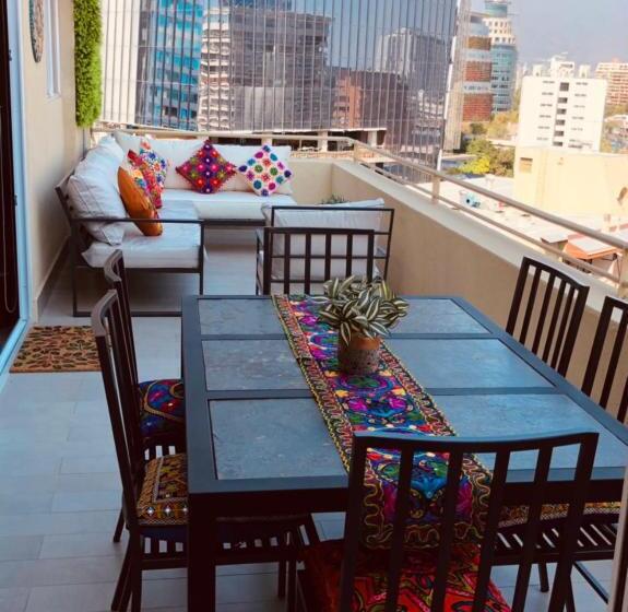 آپارتمان 2 خوابه, Apartament Condo Amueblado, Encomenderos 200 El Golf, Las Condes Santiago Con Vista Al Costanera Cen
