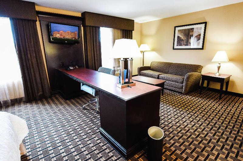 带大床的标准工作室, Hampton Inn And Suites Pine Bluff