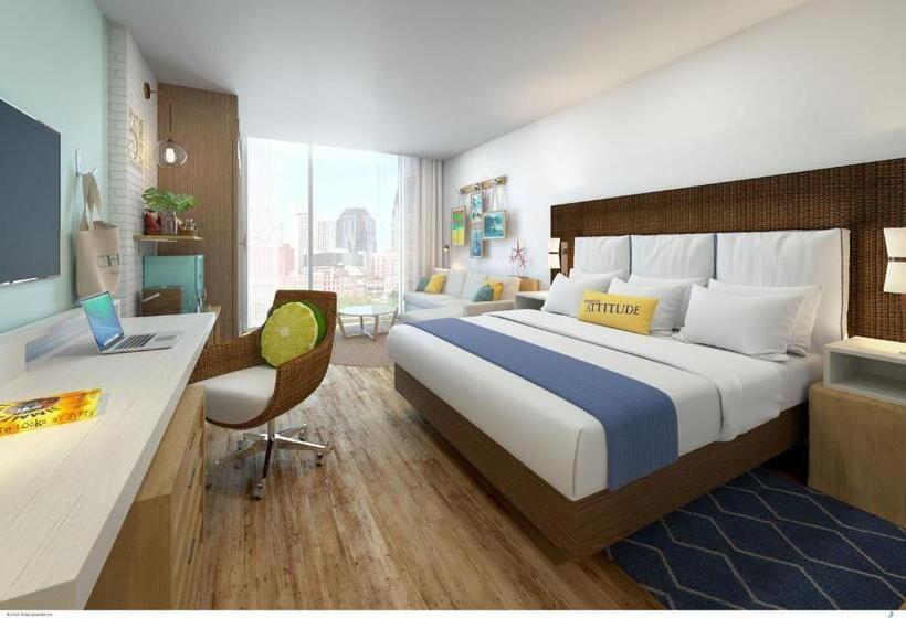 带大床的豪华间, Margaritaville Hotel Nashville