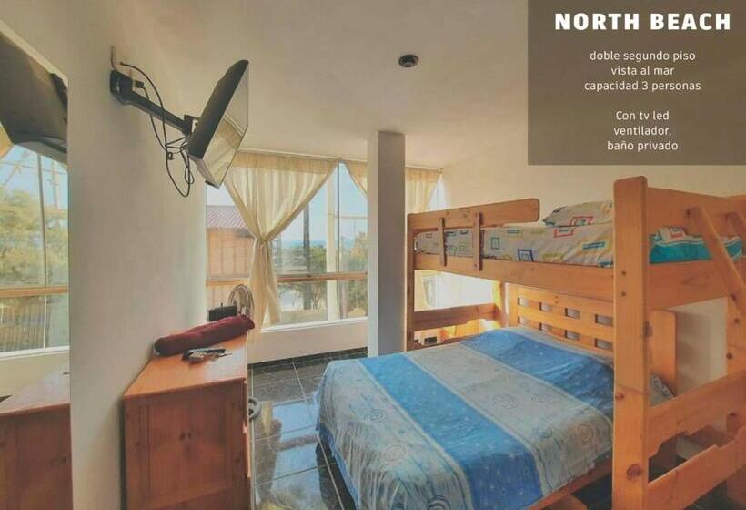 اتاق سه نفره دلوکس با چشم‌انداز دریا, Casa Norte North Beach