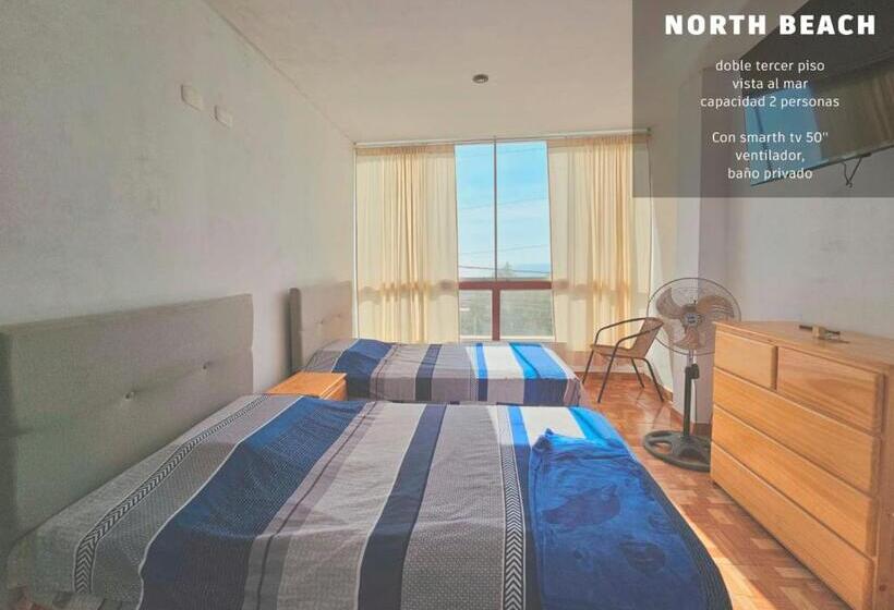اتاق لوکس با چشم‌انداز دریا, Casa Norte North Beach