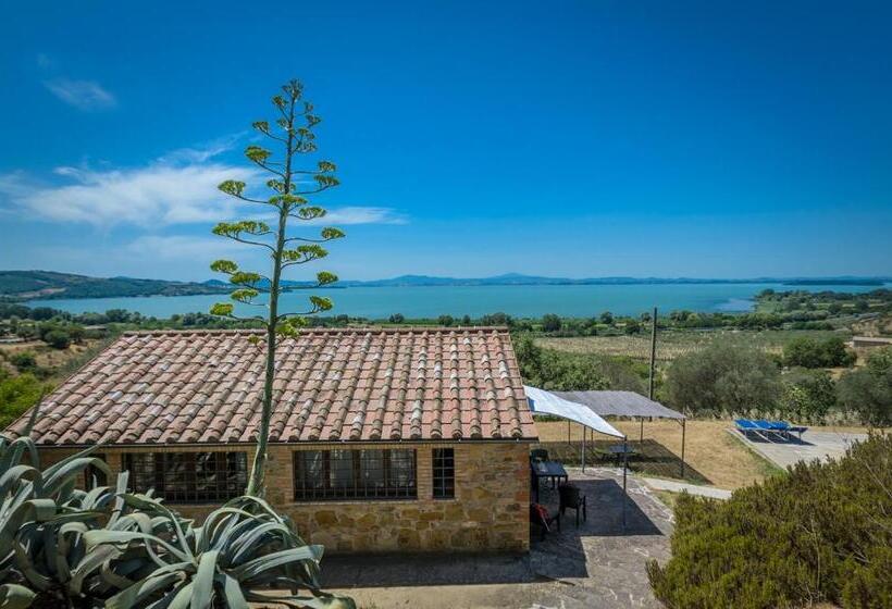1 Bedroom Apartment Lake View, Poloturisticoumbria Rustico Con Piscina Vista Lago