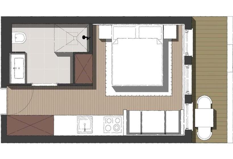 Студия Стандарт, Berghaus Schröcken   Hotel Apartments Spa