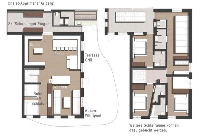 Chalet Superior 1 Dormitório, Berghaus Schröcken   Hotel Apartments Spa