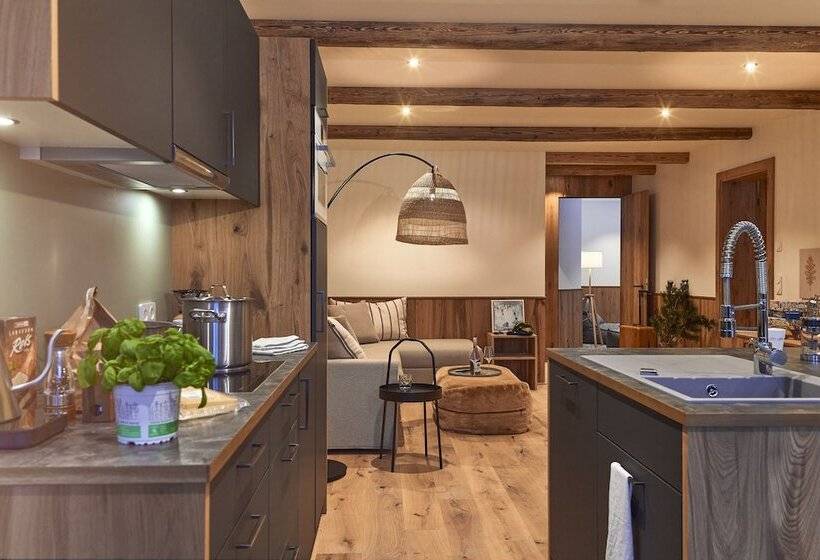 Апартаменты 1 Спальня, Berghaus Schröcken   Hotel Apartments Spa