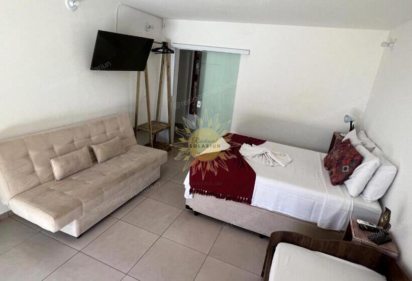 آپارتمان 1 خوابه با چشم‌انداز استخر, Residencial Solariun Ilhabela