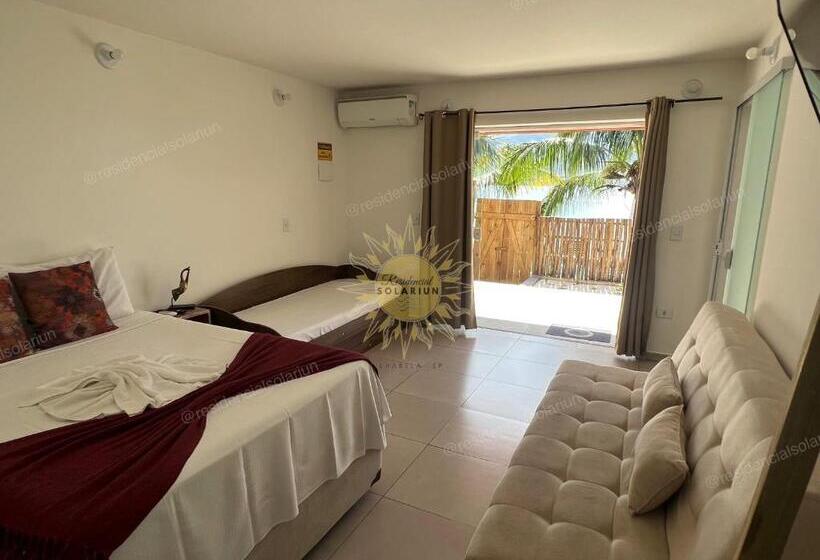 آپارتمان 1 خوابه با چشم‌انداز استخر, Residencial Solariun Ilhabela