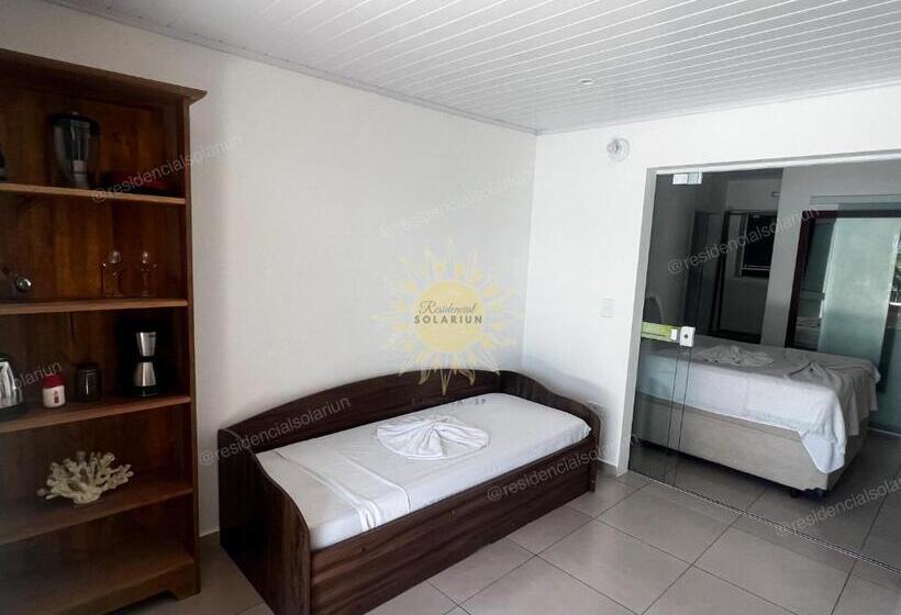 آپارتمان 1 خوابه با چشم‌انداز استخر, Residencial Solariun Ilhabela