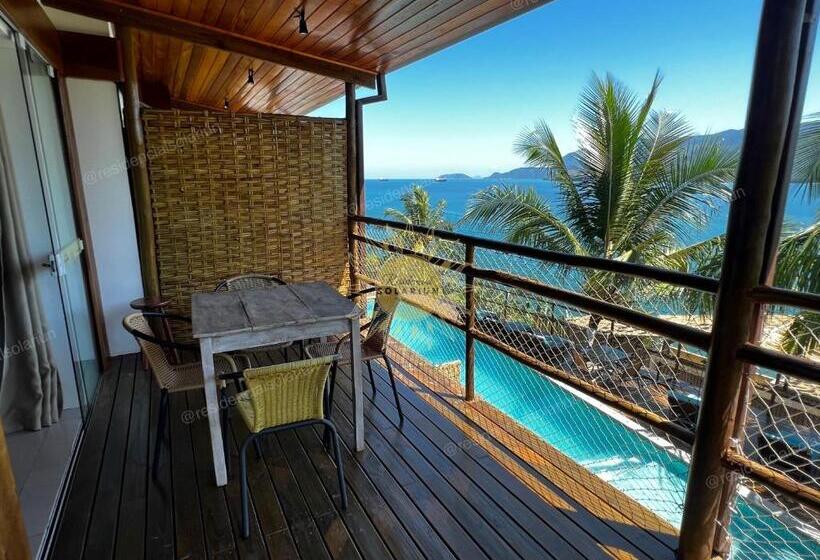 آپارتمان 1 خوابه با چشم‌انداز دریا, Residencial Solariun Ilhabela