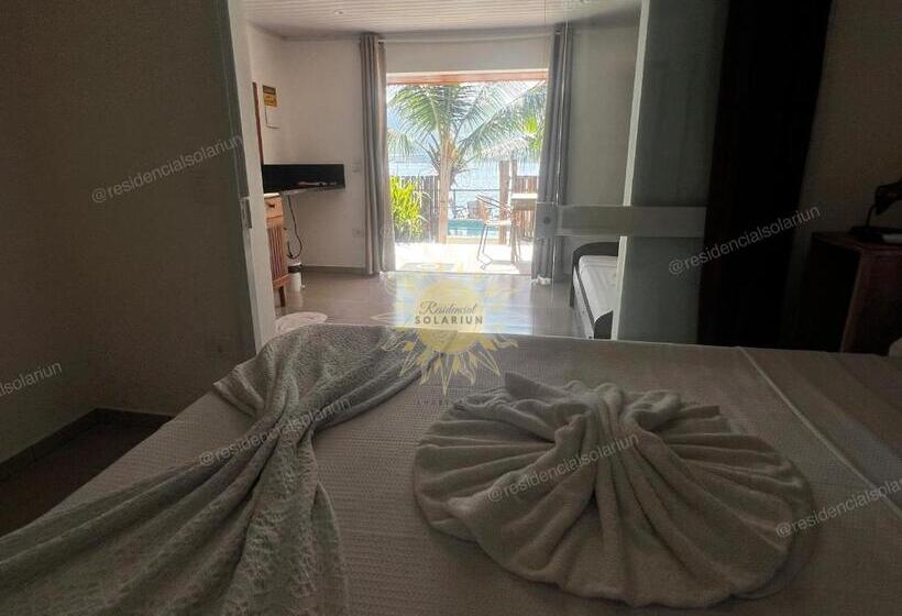 آپارتمان 1 خوابه با چشم‌انداز استخر, Residencial Solariun Ilhabela