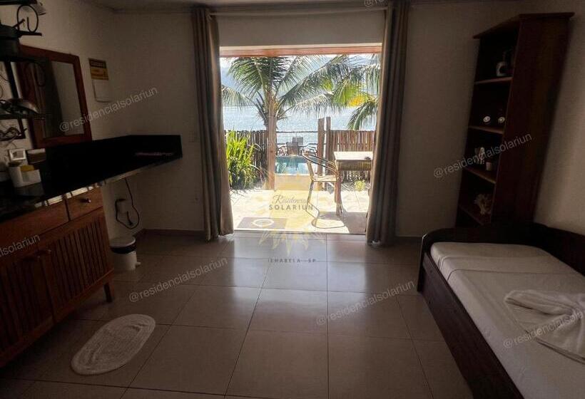آپارتمان 1 خوابه با چشم‌انداز استخر, Residencial Solariun Ilhabela