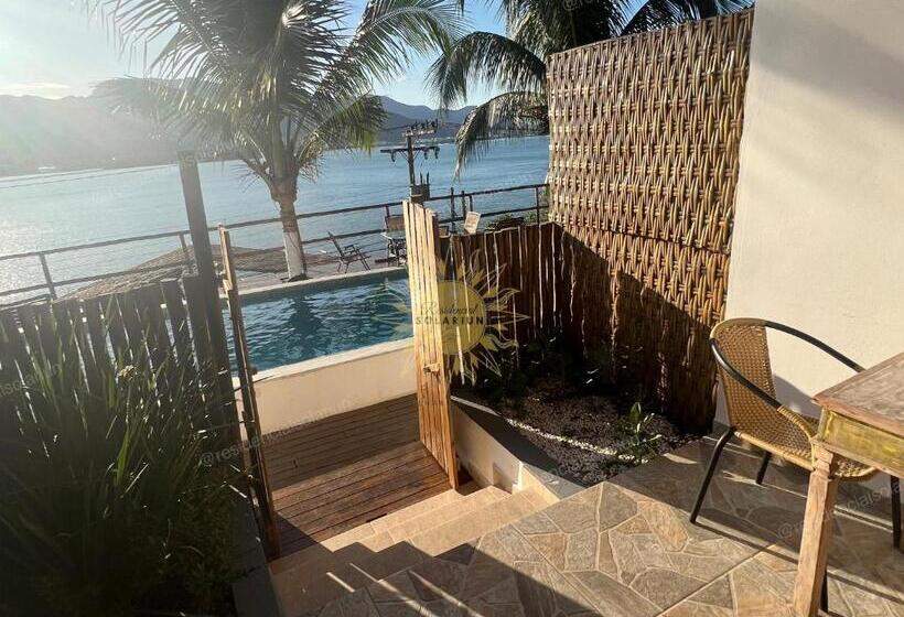 آپارتمان 1 خوابه با چشم‌انداز استخر, Residencial Solariun Ilhabela