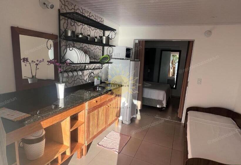 آپارتمان 1 خوابه با چشم‌انداز استخر, Residencial Solariun Ilhabela