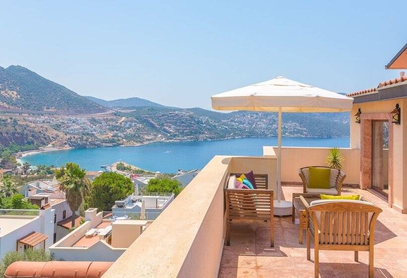 اتاق لوکس با چشم‌انداز دریا, Kalkan Oasis Hotel   Adults Only