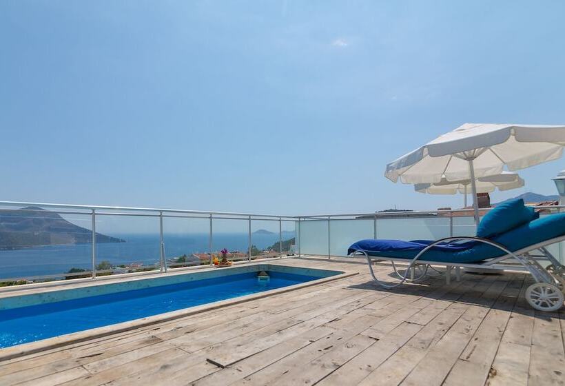 اتاق لوکس با چشم‌انداز دریا, Kalkan Oasis Hotel   Adults Only