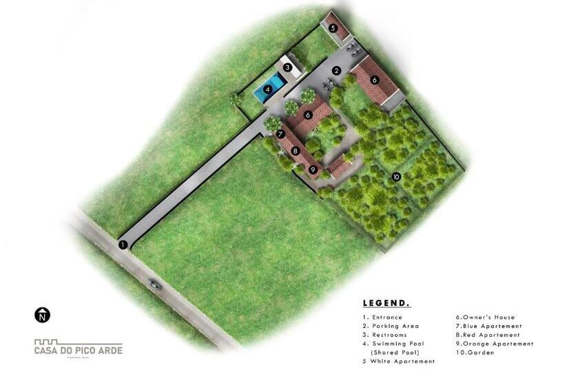 Апартаменты Дюплекс 1 Спальня, Casa Do Pico Arde