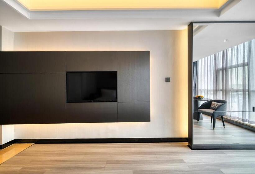 Номер Deluxe Кровать Кинг Вид на Город, Yiwu International Mansion