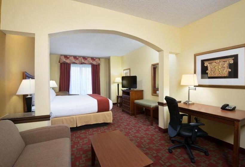מיטת קינג בסוויטה, Holiday Inn Express Suites Little Rock West, An Ihg