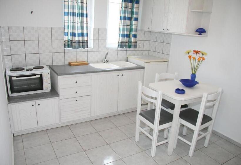 اتاق استاندارد چهارنفره با بالکن, Litsa Mare Apartments