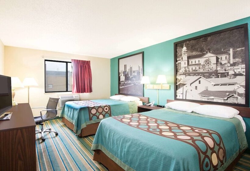 اتاق استاندارد با 2 تخت دوبل, Super 8 By Wyndham Pittsburgh Pa Airport University Area