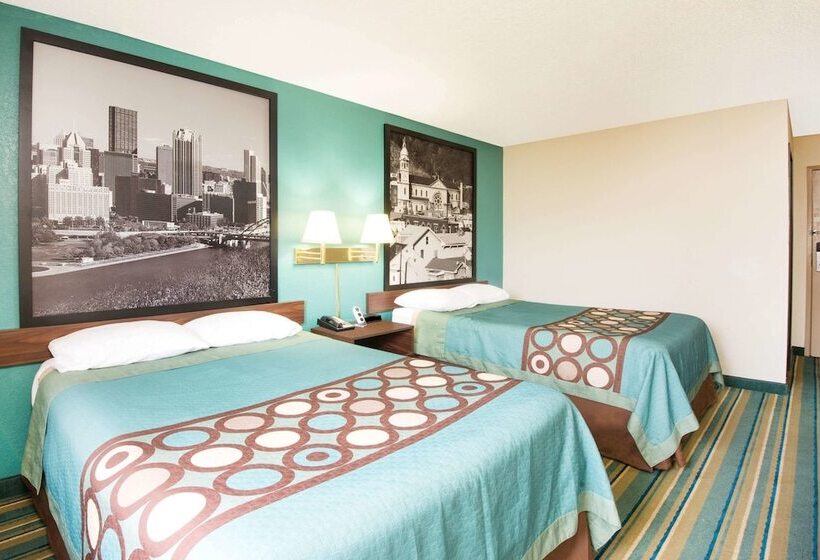 اتاق استاندارد با 2 تخت دوبل, Super 8 By Wyndham Pittsburgh Pa Airport University Area