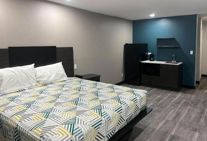 اتاق استاندارد با تخت بزرگ, Studio 6 Oklahoma City, Ok South