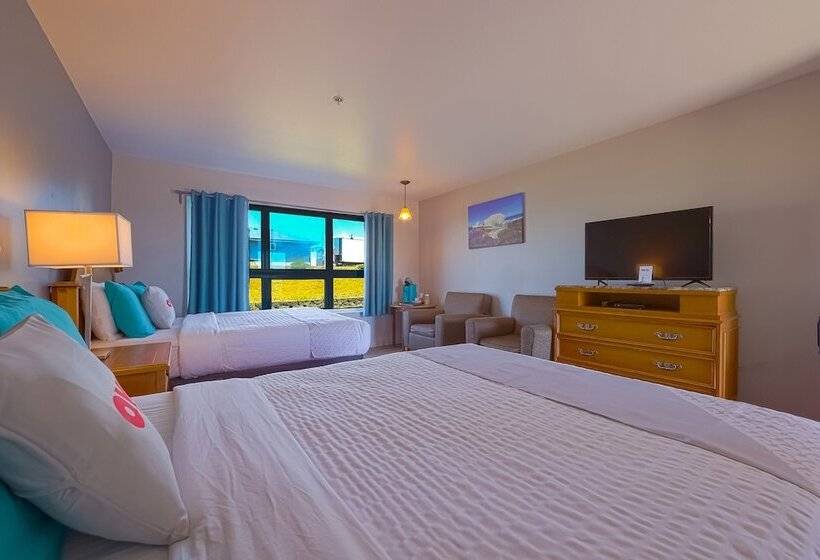 Номер Стандарт 2 Двуспальные Кровати, Oyo Waves Hotel Newport Or Nye Beach