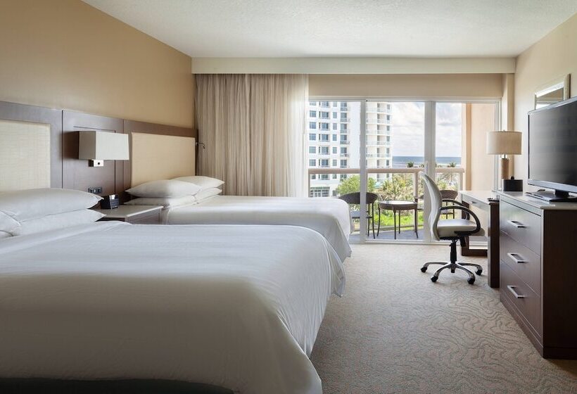스탠다드 룸 더블 침대 2개, Fort Lauderdale Marriott Pompano Beach Resort And Spa