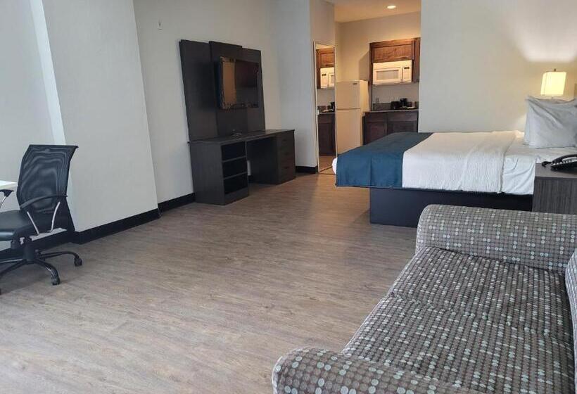 Quarto Estandar Cama King para Deficientes Físicos, Studio 6 Gonzales Tx