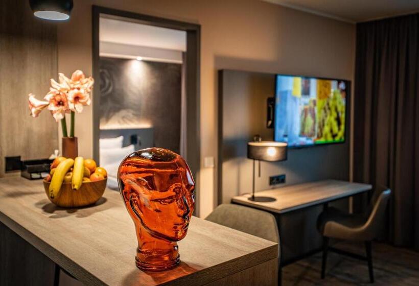 침실 1개 디럭스 아파트, Loginn Hotel Stuttgart Zuffenhausen